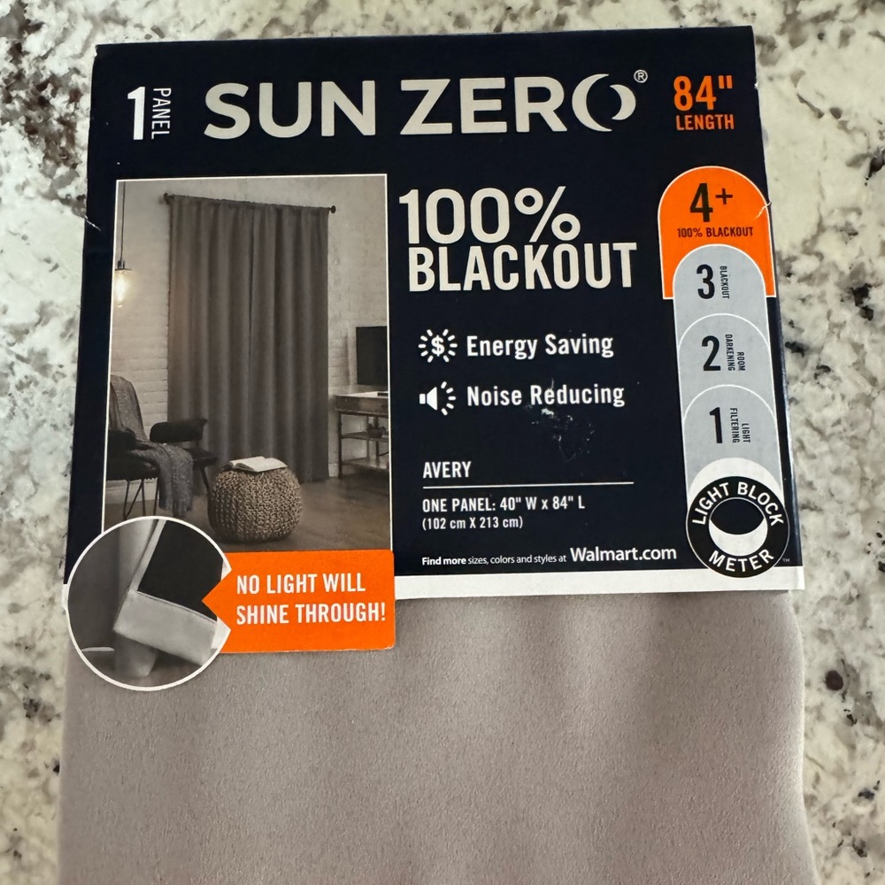 Sun Zero Black Out Curtain NWT